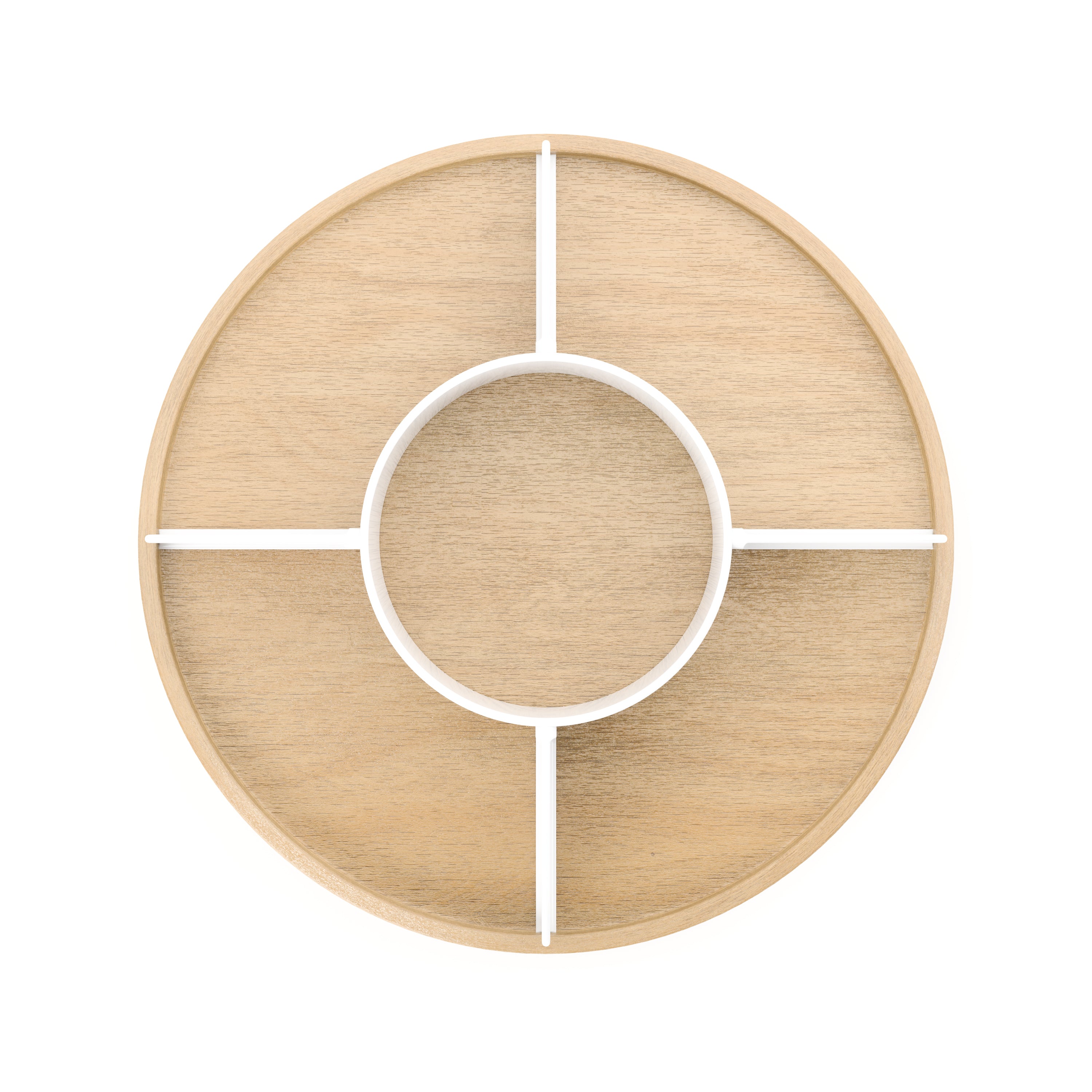 UMBRA Bellwood Lazy Susan - White/Natural