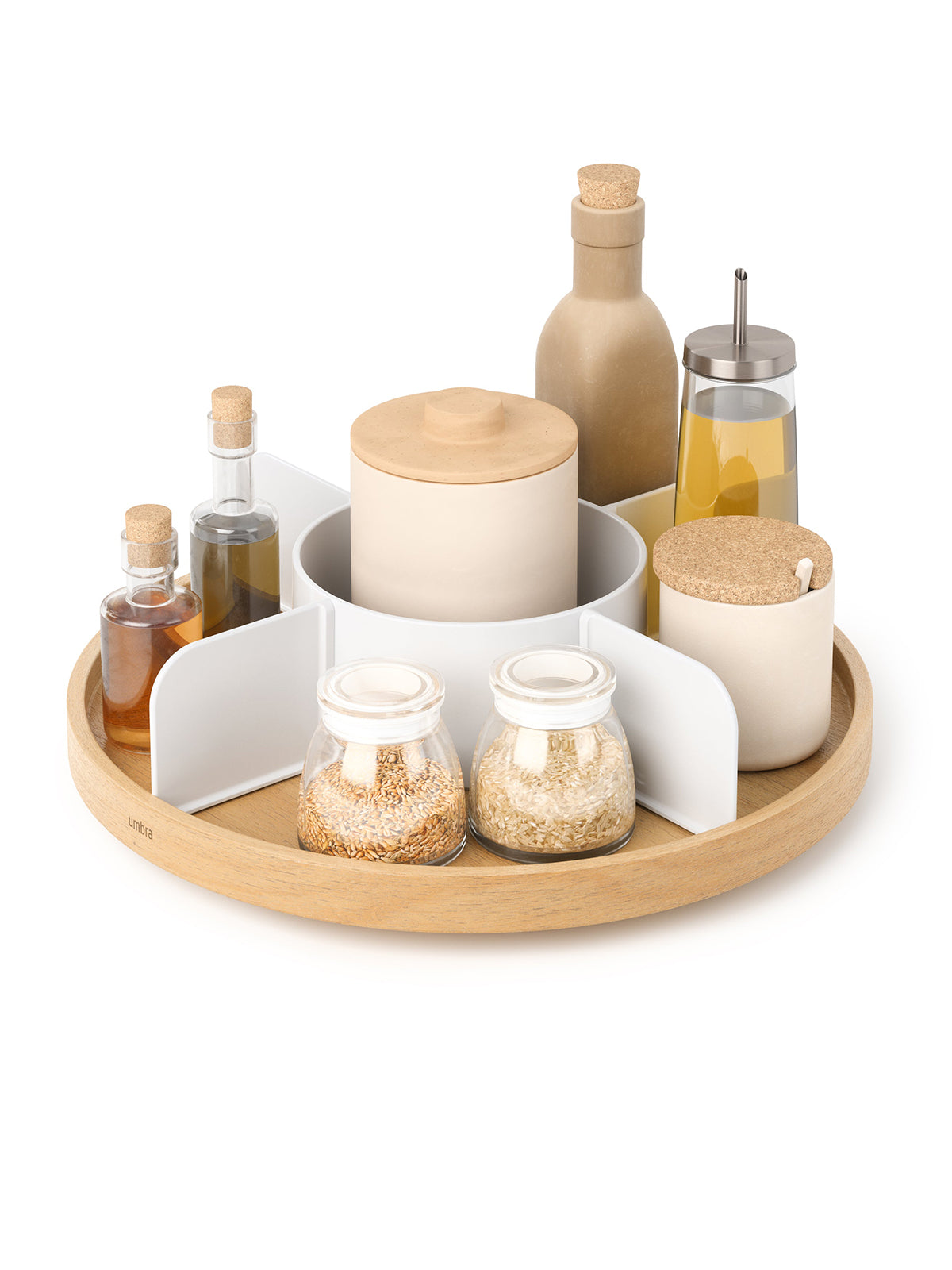 UMBRA Bellwood Lazy Susan - White/Natural