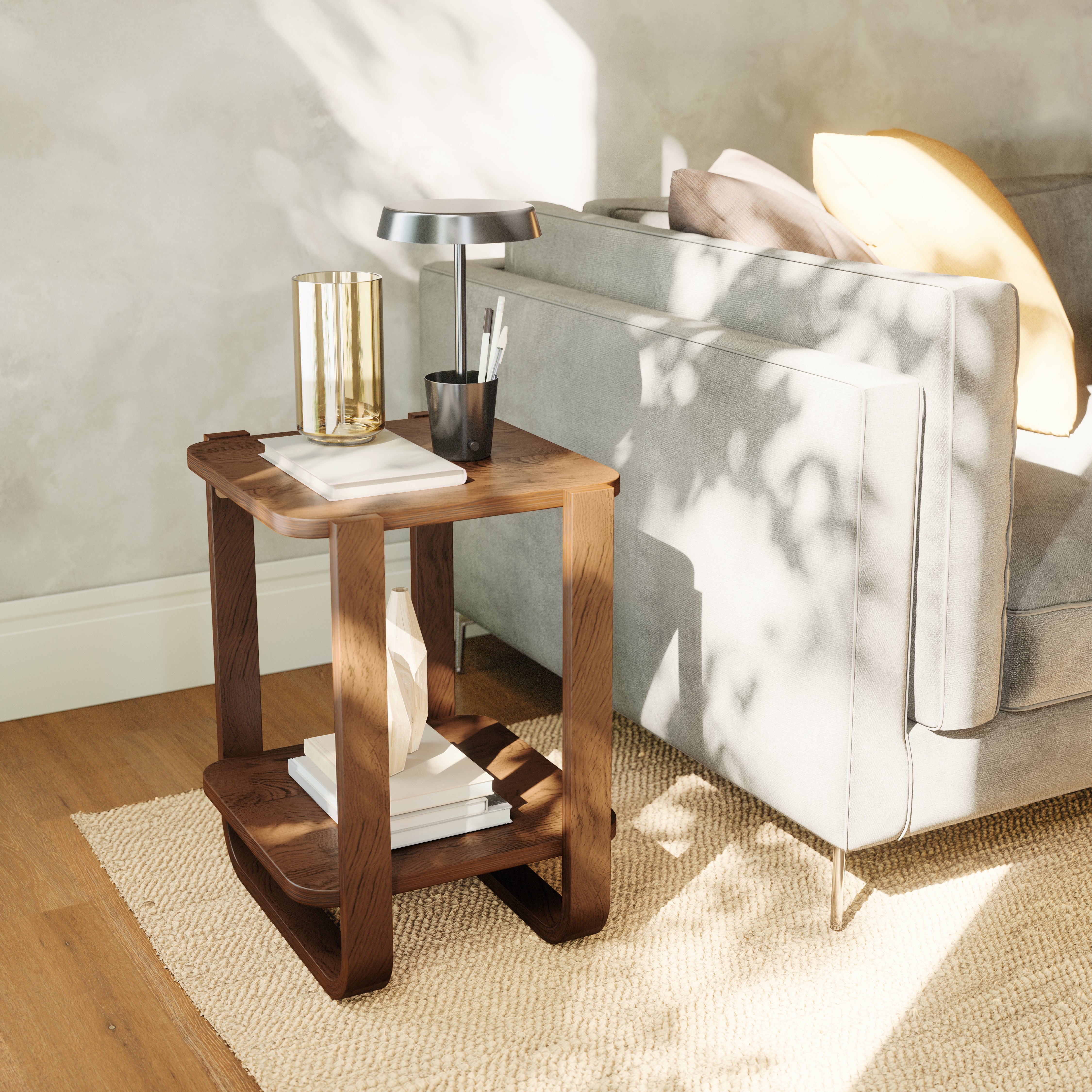 UMBRA Bellwood Side Table - Aged Walnut