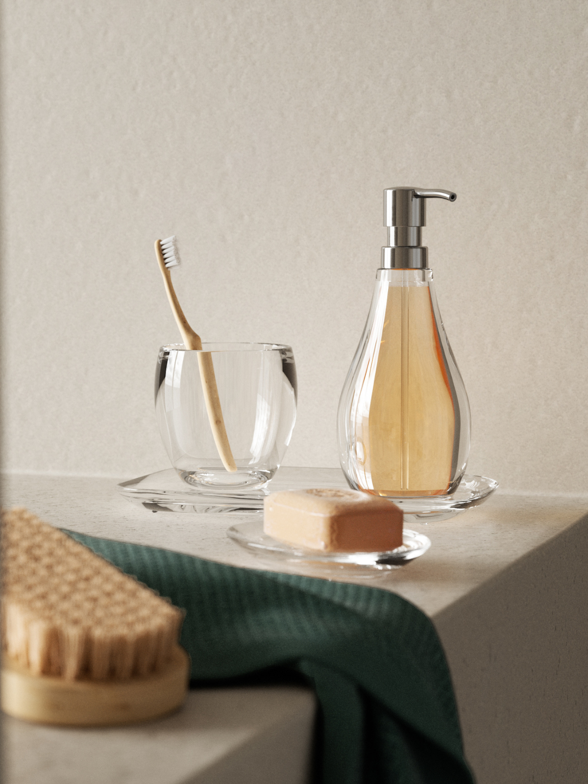 UMBRA Droplet Tumbler/Toothbrush Holder - Clear