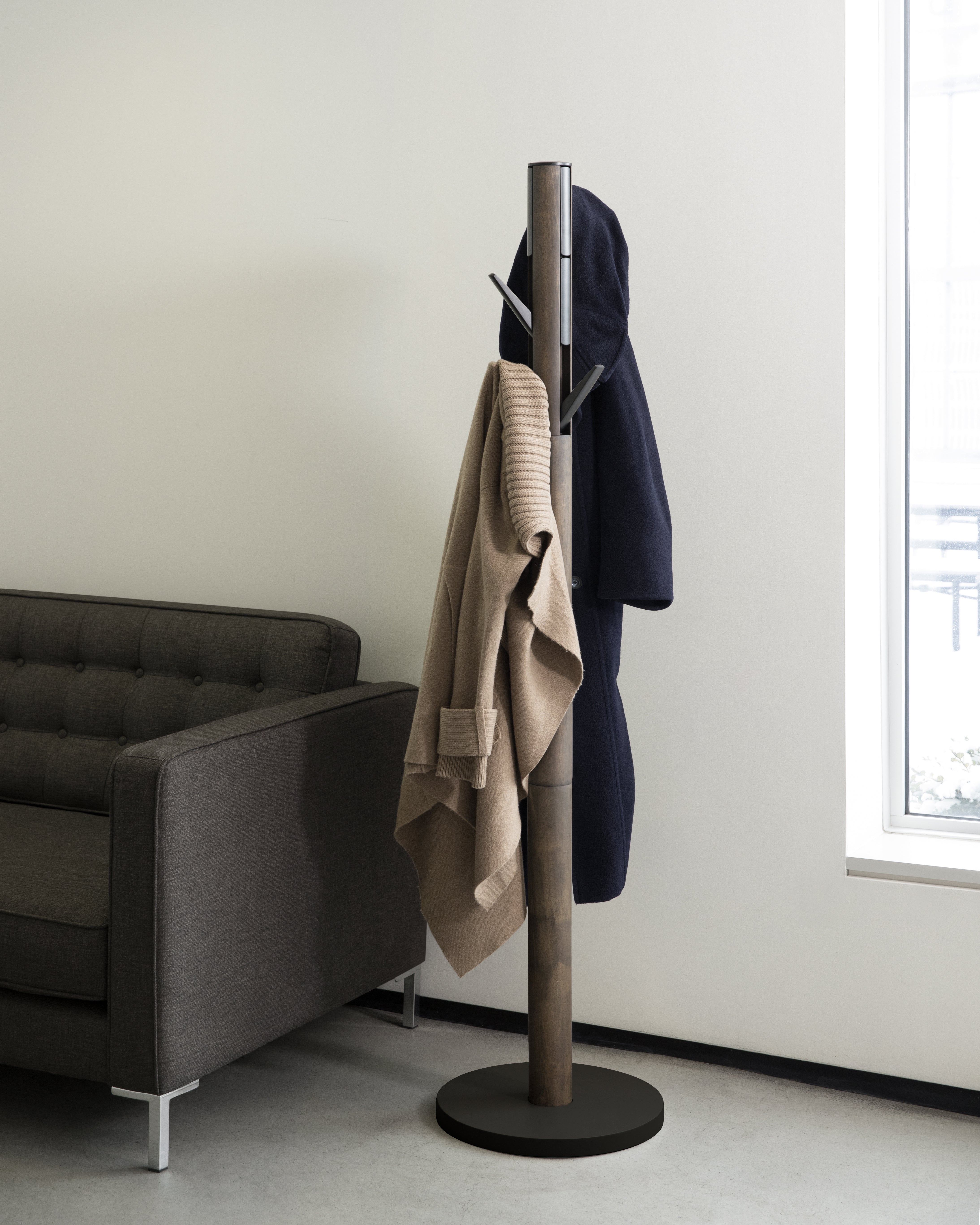 UMBRA Flapper Coat Rack - Black/Walnut