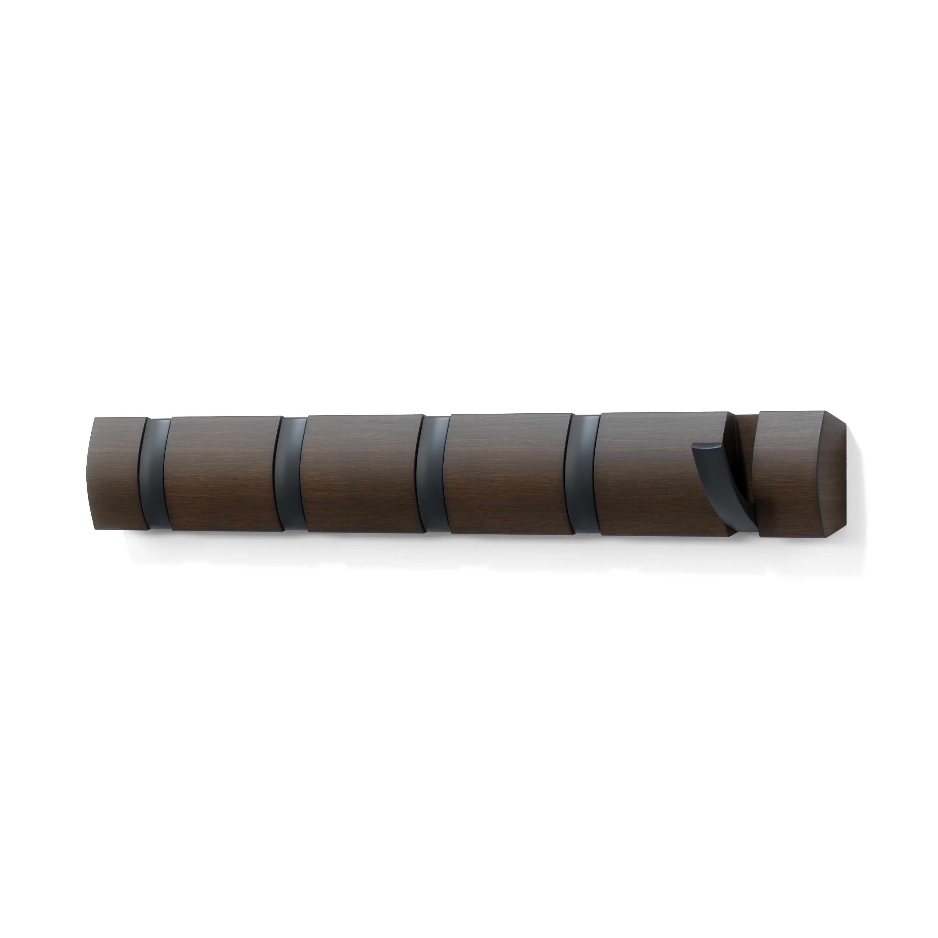 UMBRA Flip 5 Hook - Black/Walnut