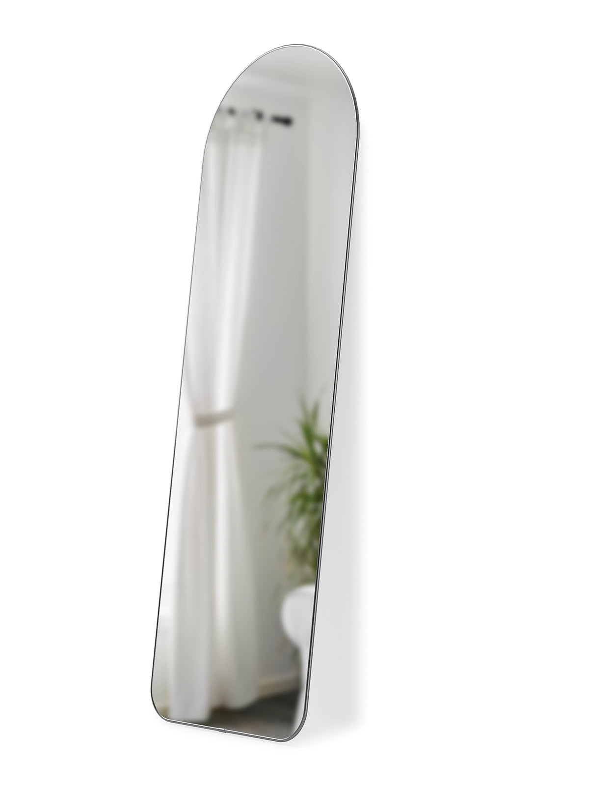 UMBRA Hubba Arched Leaning Mirror - Titanium