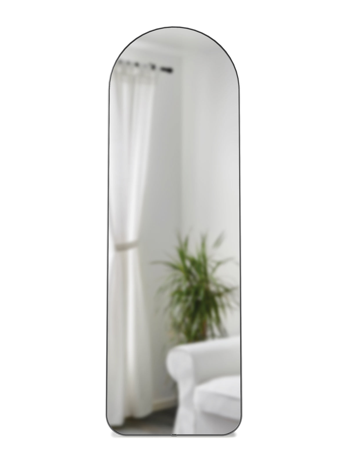 UMBRA Hubba Arched Leaning Mirror - Titanium