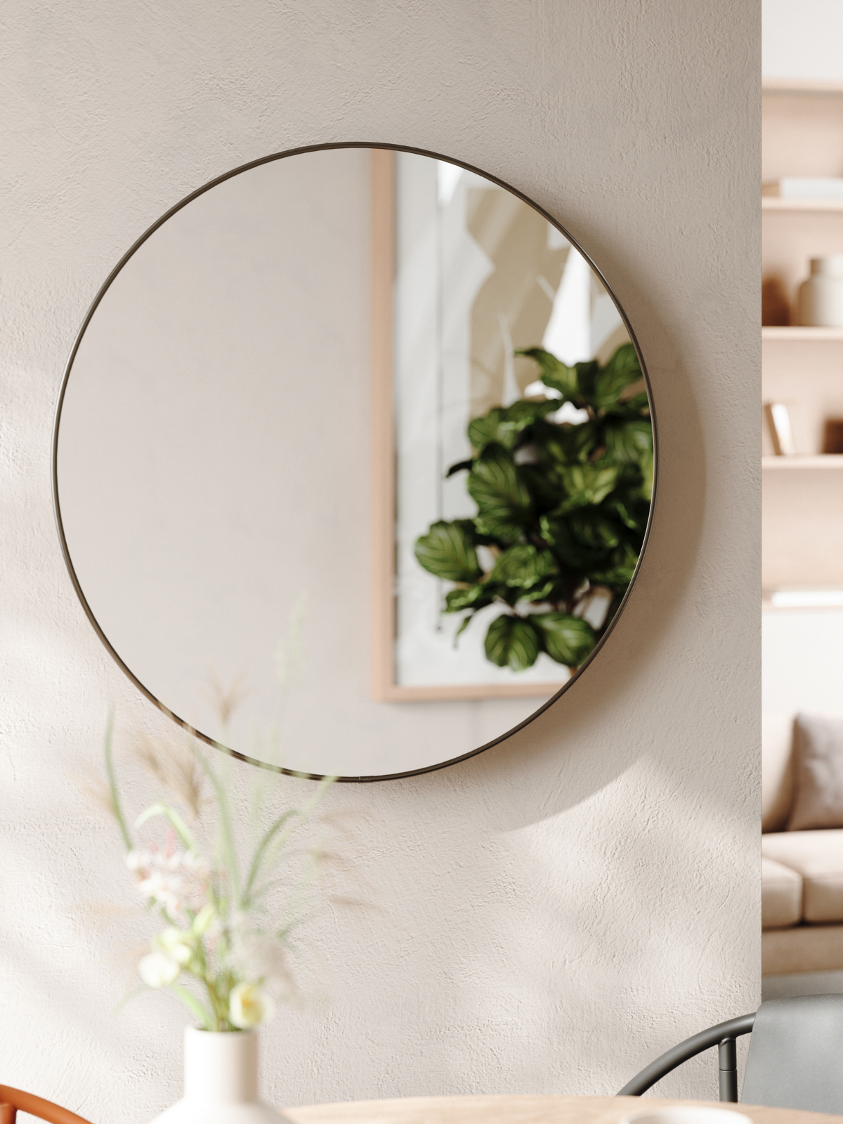 UMBRA Hubba Mirror - Titanium