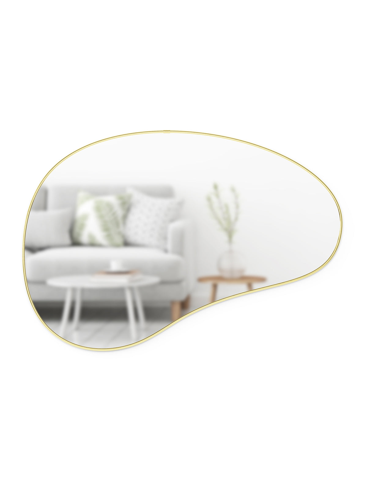 UMBRA Hubba Pebble Mirror - Brass