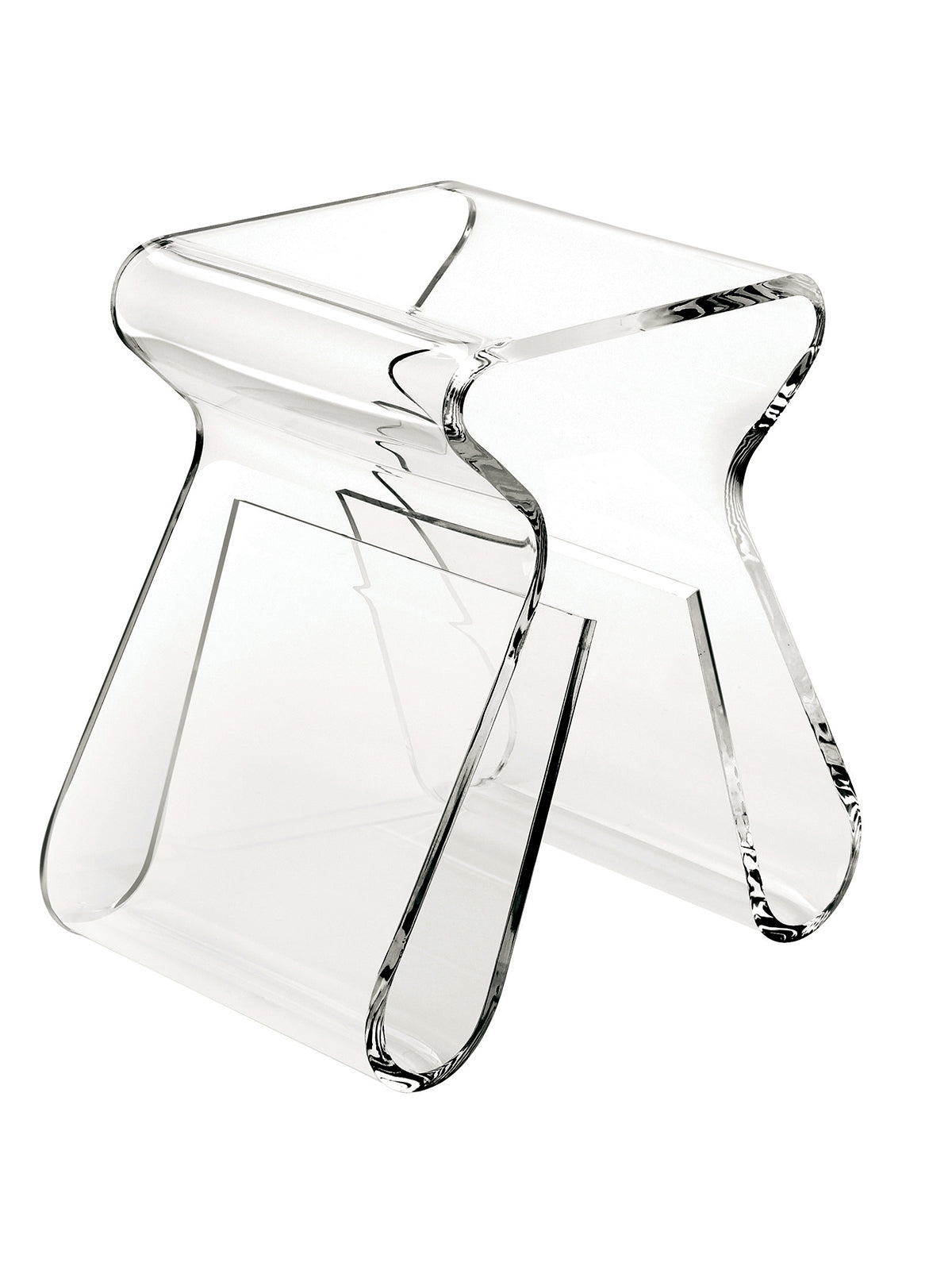 UMBRA Magino Stool with Magazine Rack - Clear