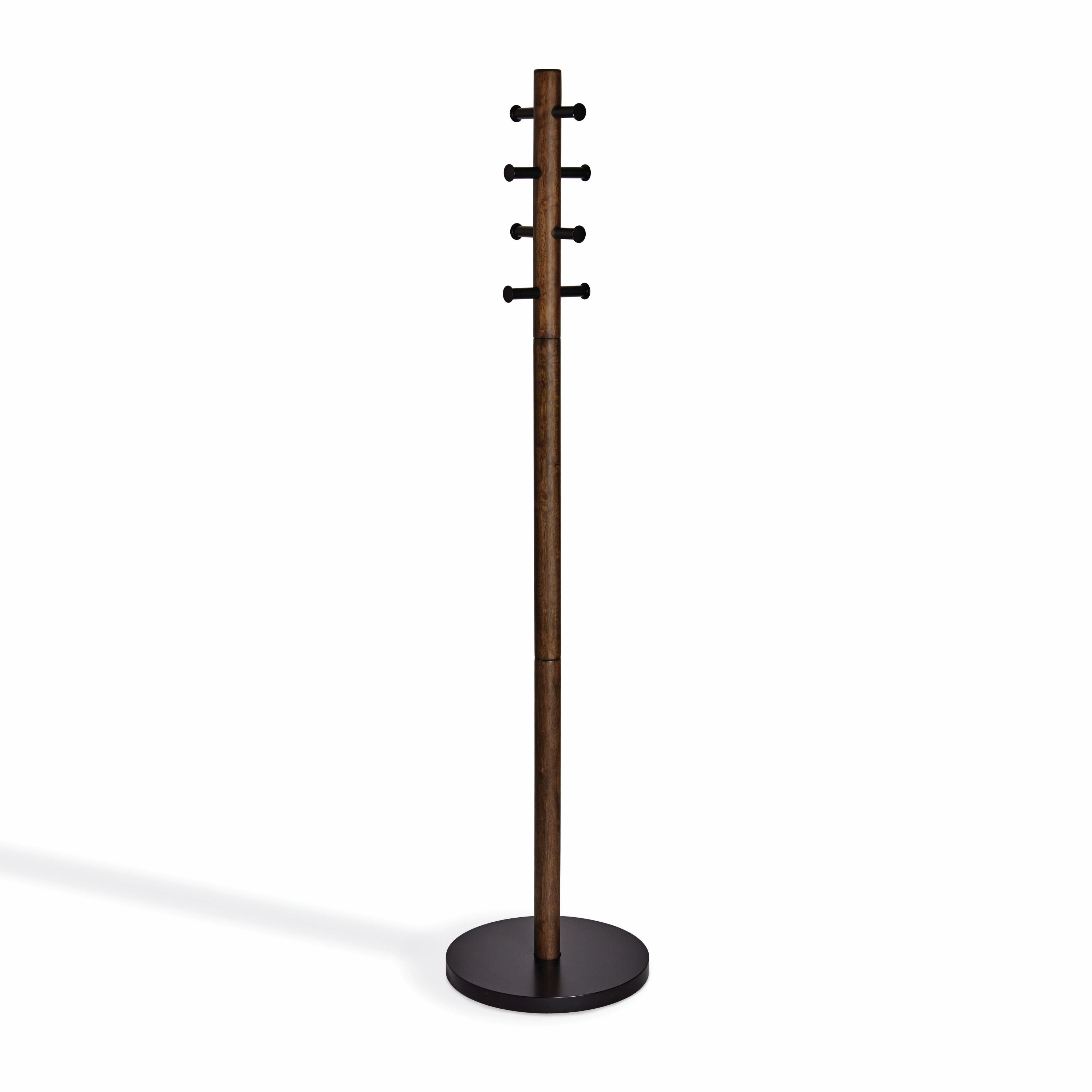 UMBRA Pillar Coat Rack - Black/Walnut