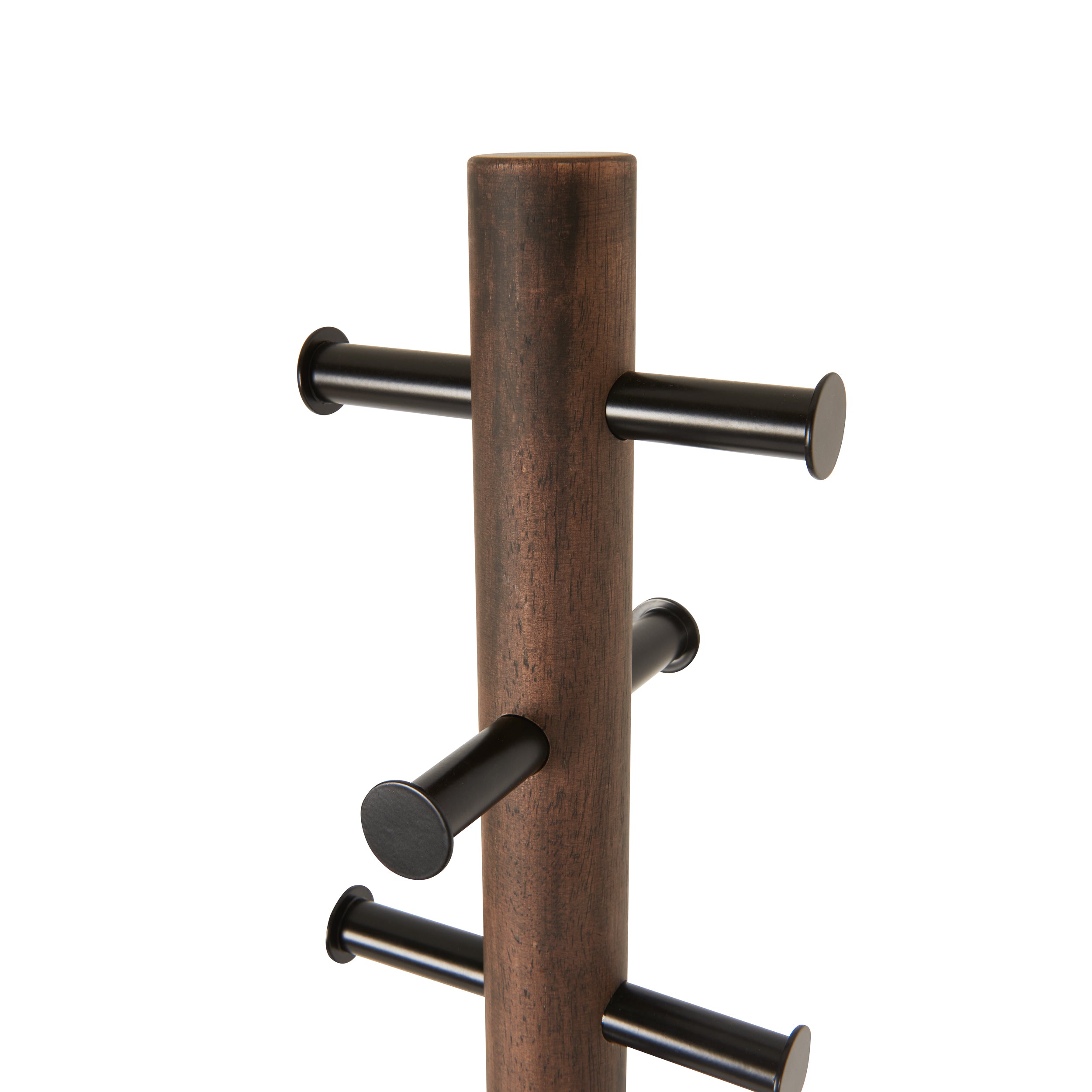 UMBRA Pillar Coat Rack - Black/Walnut