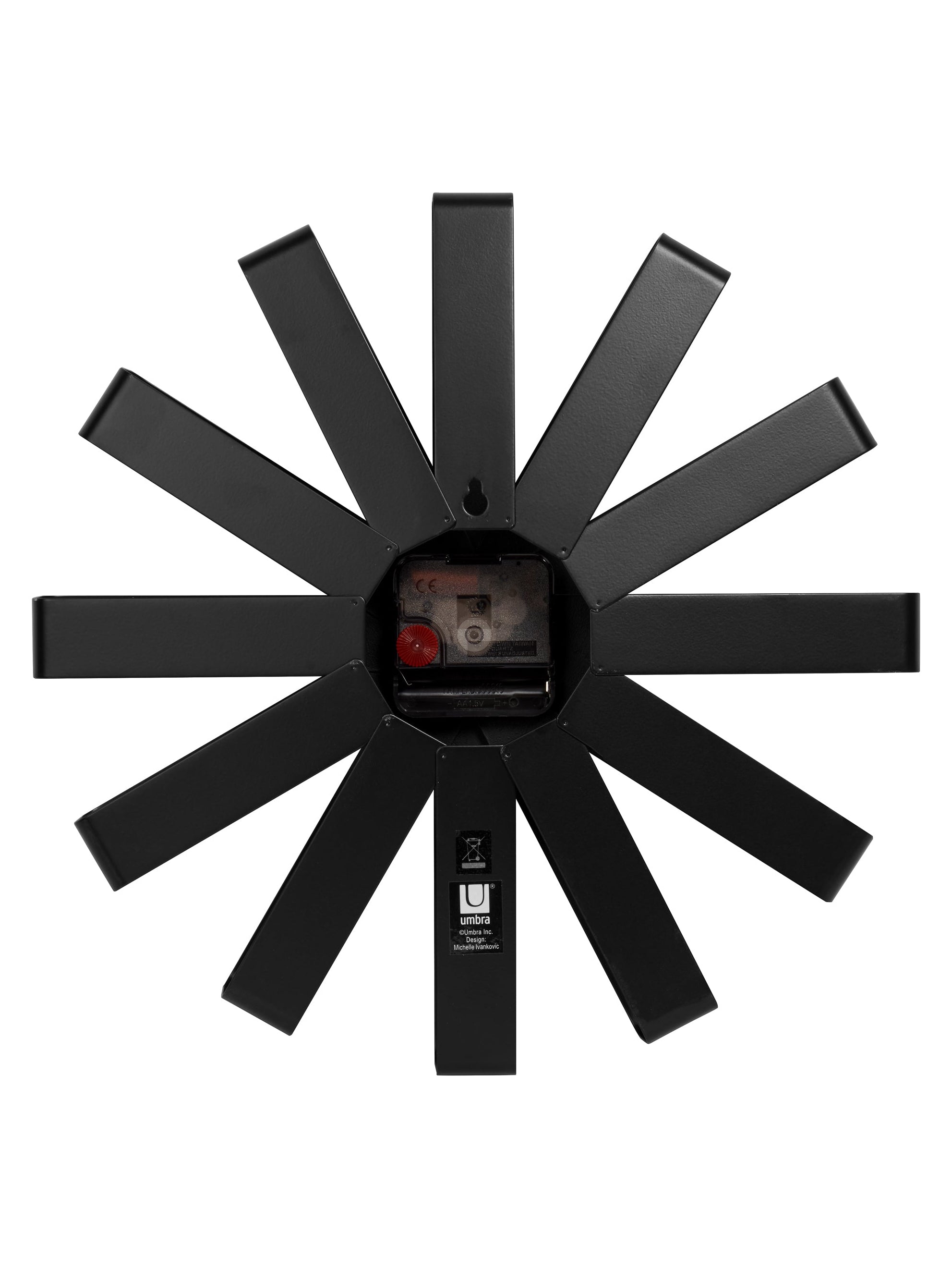 UMBRA Ribbon Wall Clock - Black