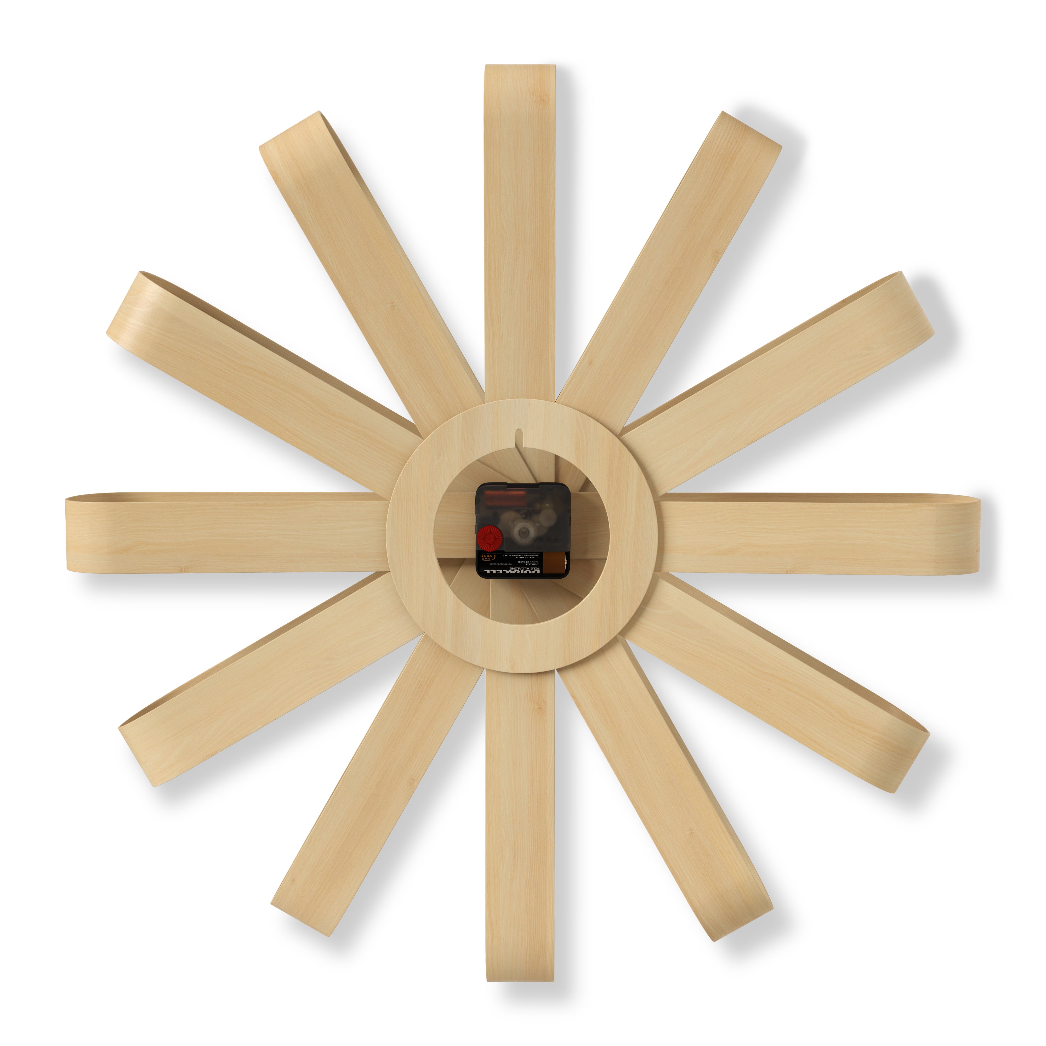 UMBRA Ribbonwood Wall Clock - Natural