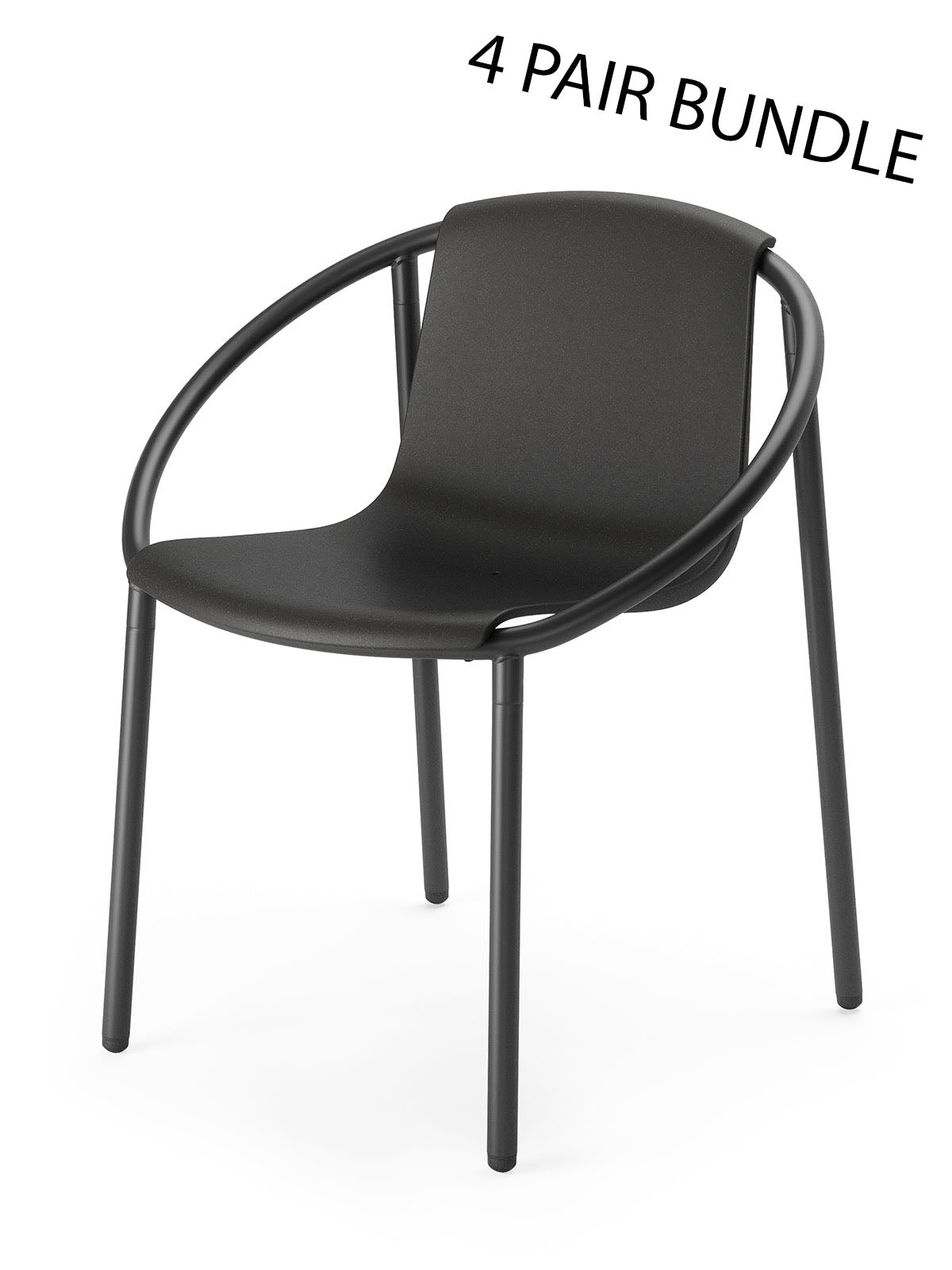 Ringo Chairs - Black Set of 4