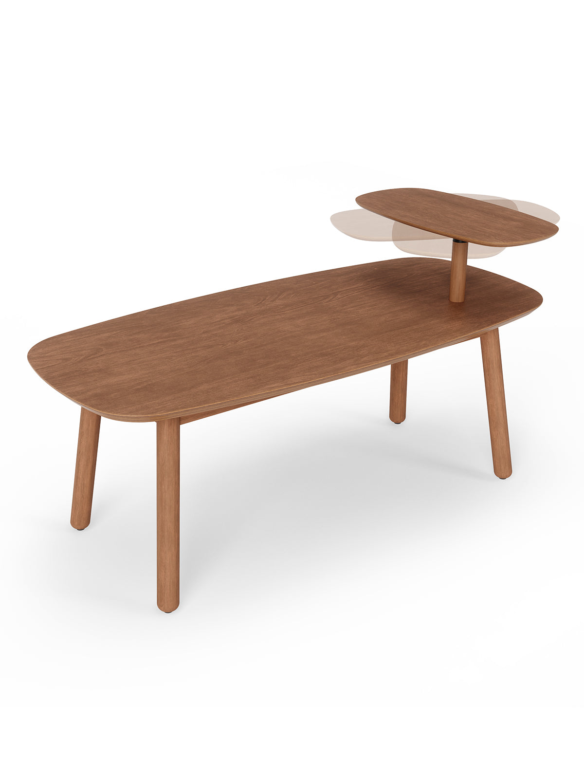 UMBRA Swivo Coffee Table - Light Walnut