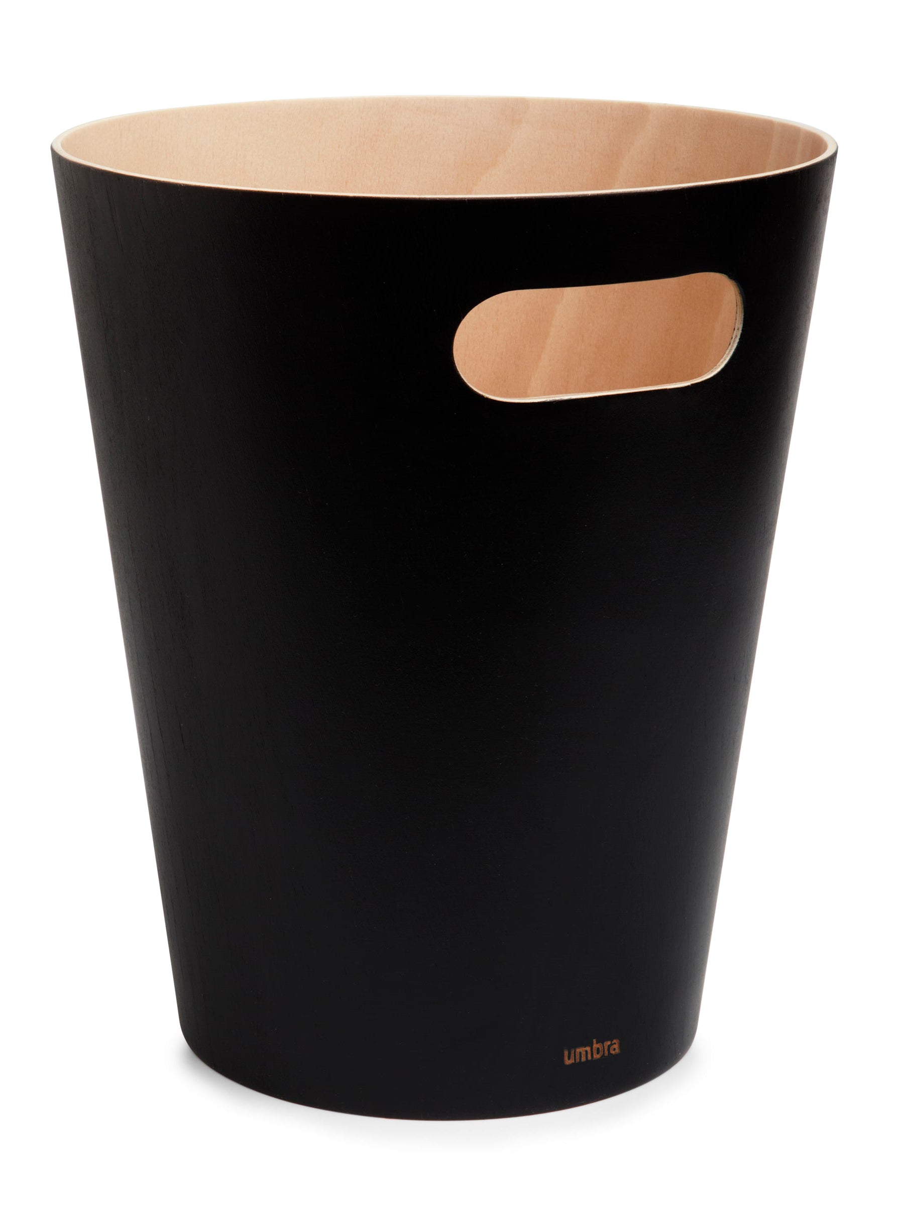 UMBRA Woodrow Trash Can - Black