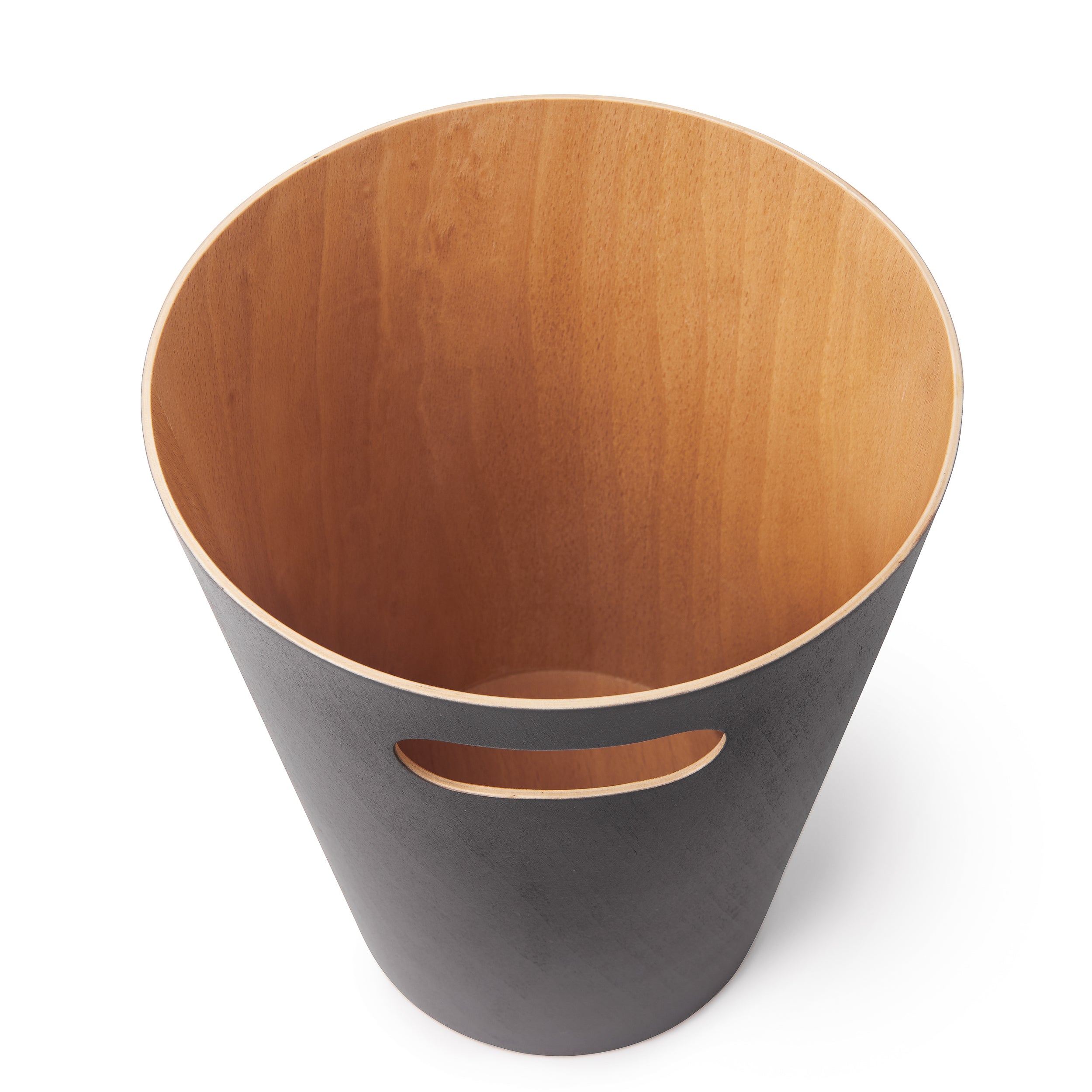 UMBRA Woodrow Trash Can - Charcoal