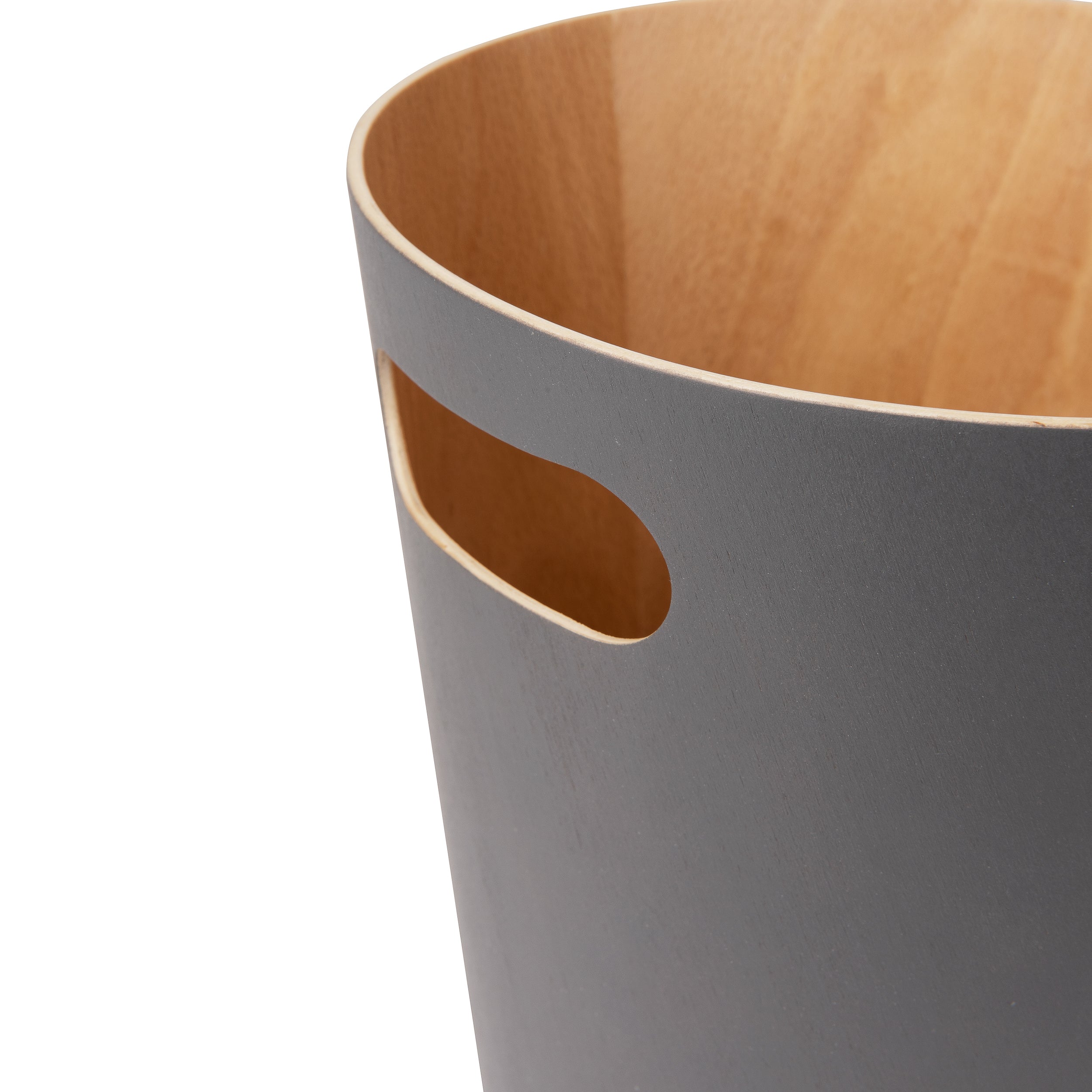 UMBRA Woodrow Trash Can - Charcoal