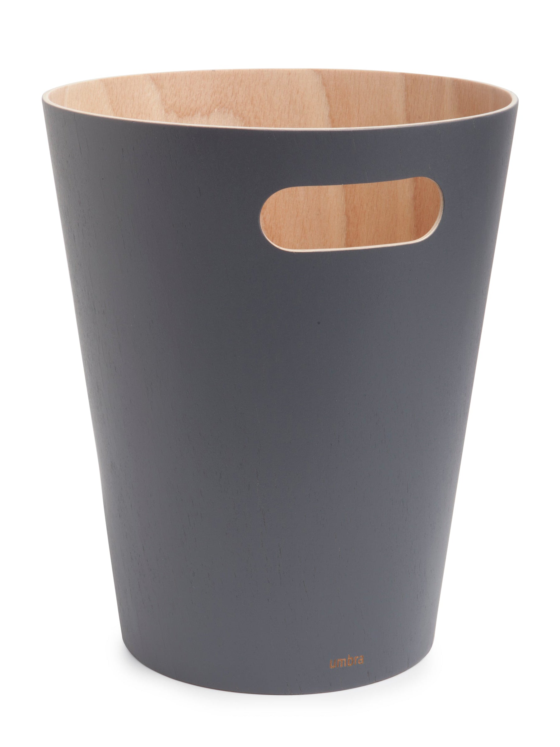 UMBRA Woodrow Trash Can - Charcoal