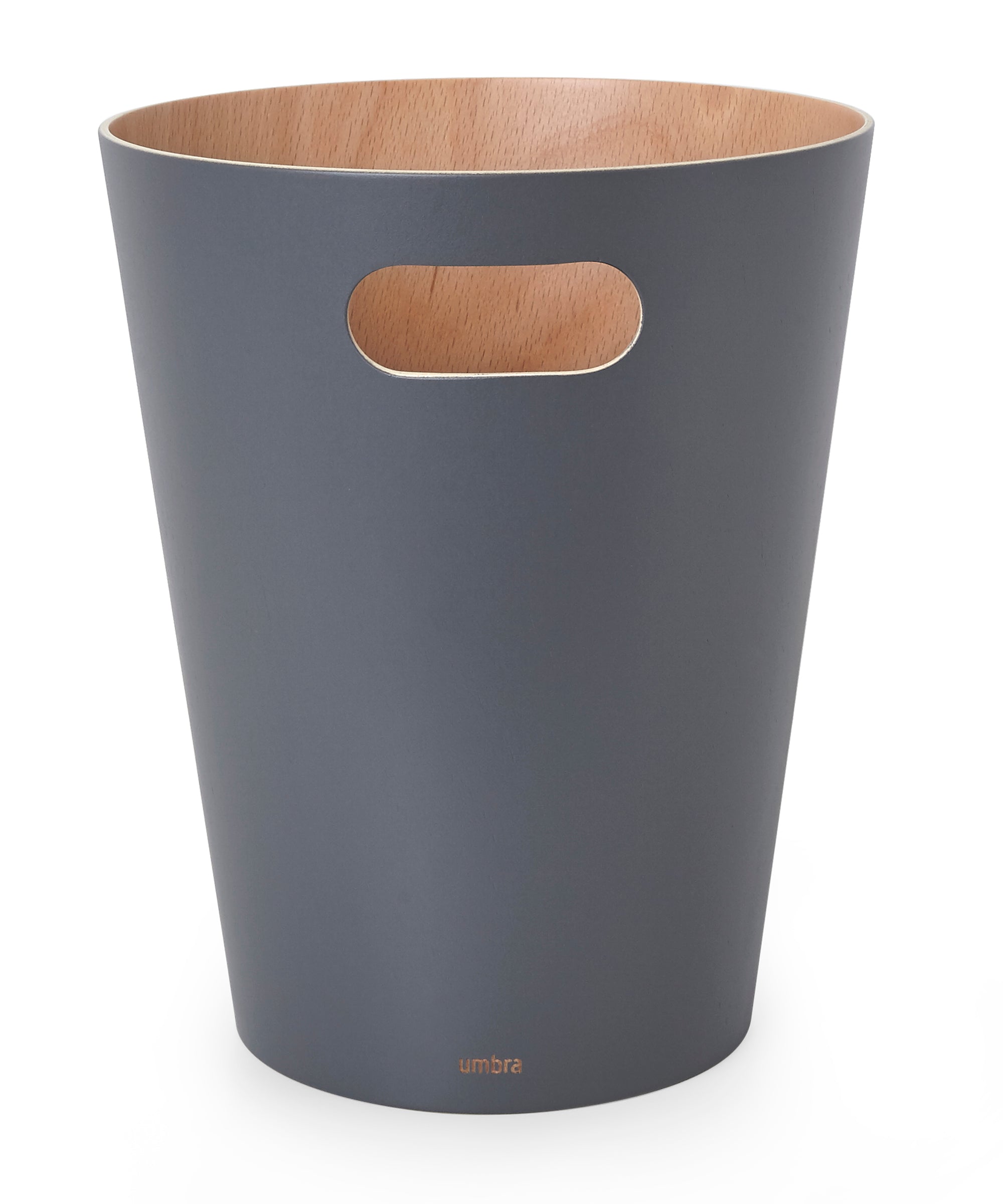 UMBRA Woodrow Trash Can - Charcoal