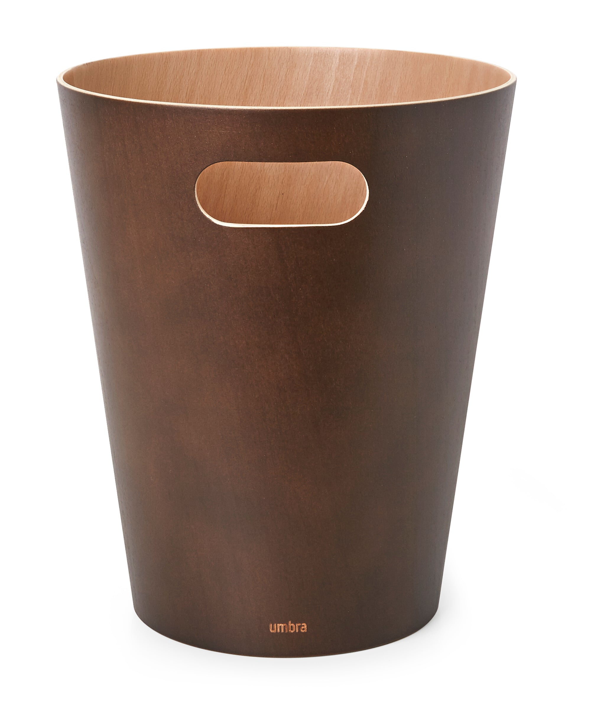 UMBRA Woodrow Trash Can - Espresso