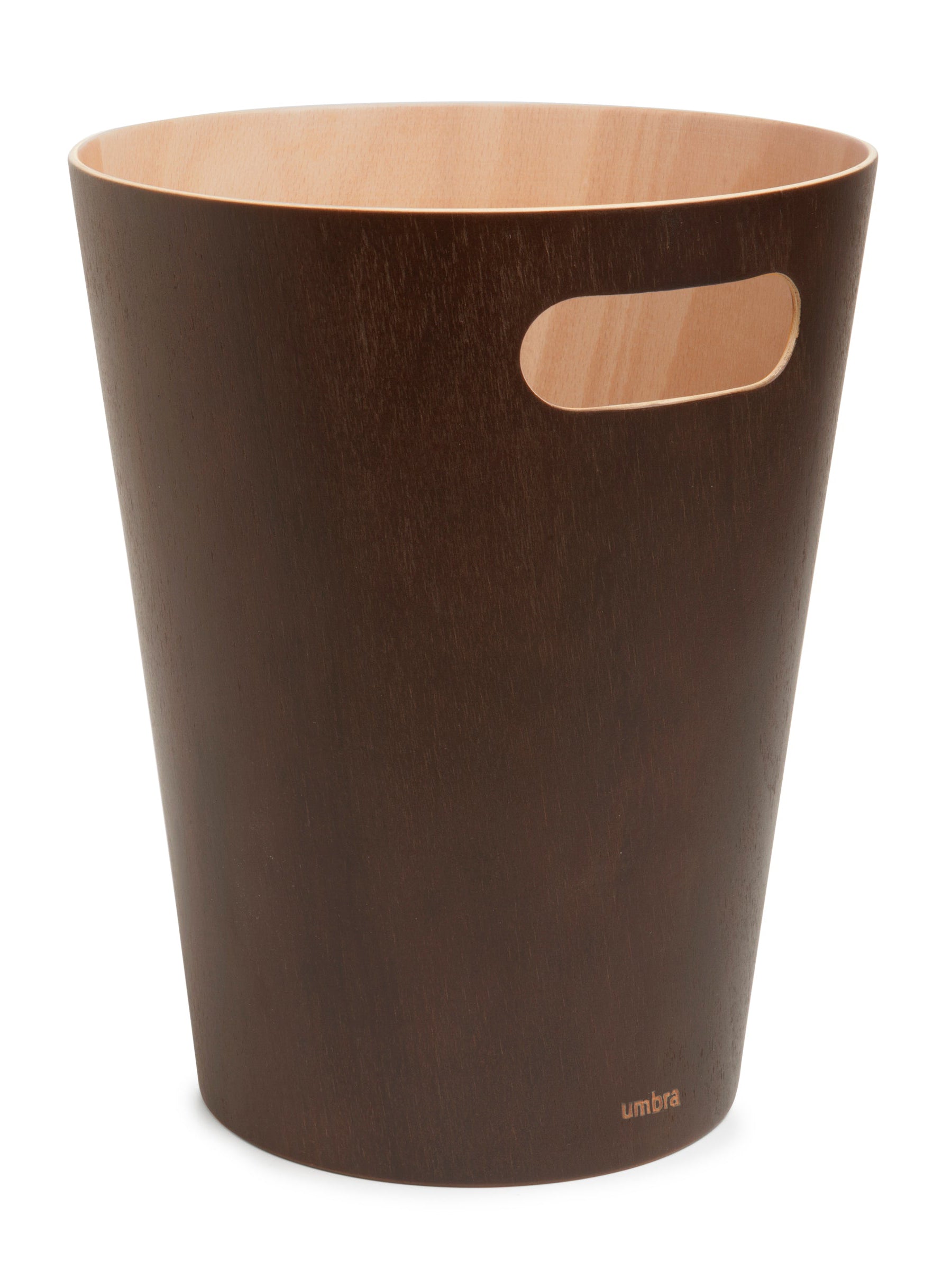 UMBRA Woodrow Trash Can - Espresso