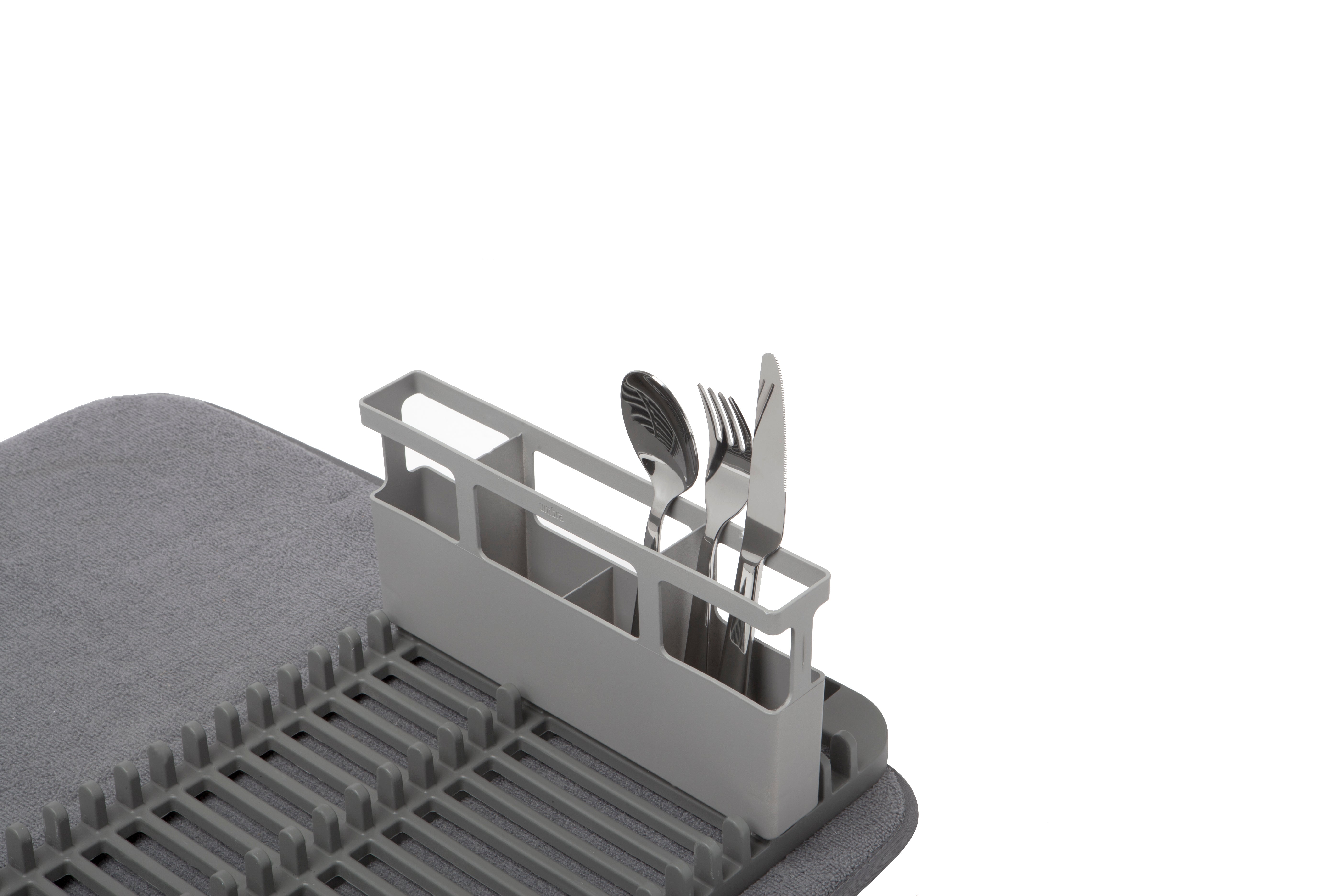  Udry Dishrack & Drying Mat - Charcoal Dish Rack UMBRA