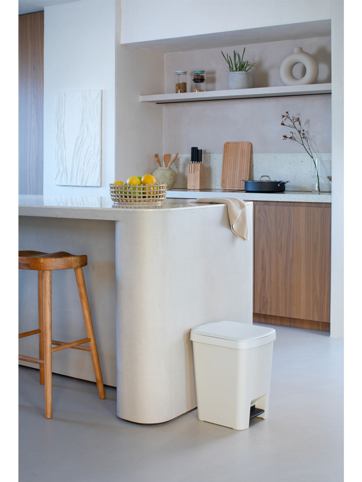 Brabantia Step Up Pedal Bin - 25L Light Grey