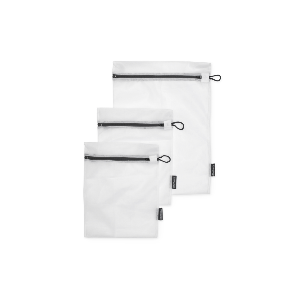 WASH BAGS, SET 3, WHT/GRY