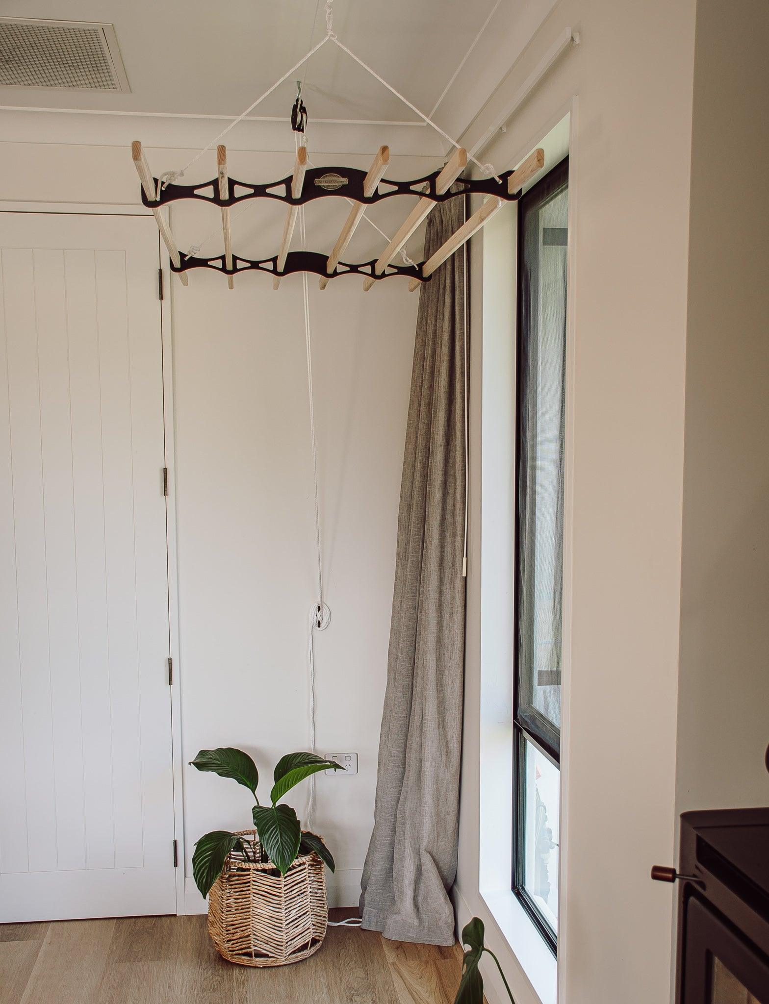 SwiftDry Lifestyle Contemporary 6 Rail Airer - Black (2 Sizes)