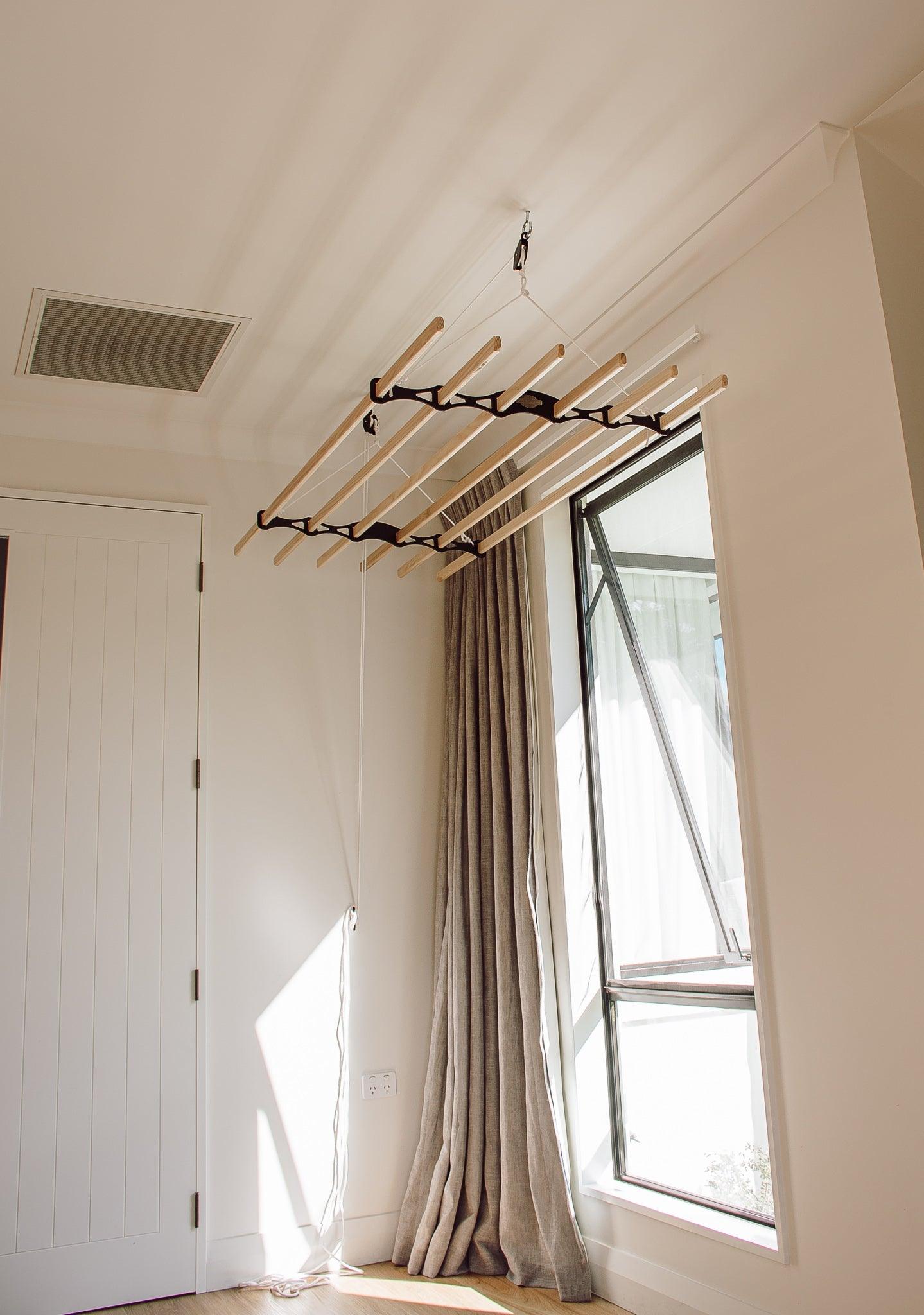 SwiftDry Lifestyle Contemporary 6 Rail Airer - Black (2 Sizes)